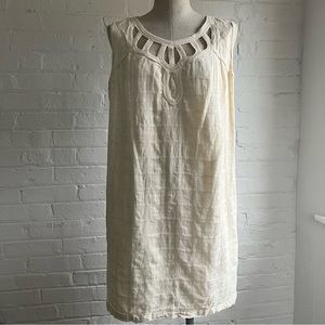 NWT Max Studio Cream Gauzy Dress